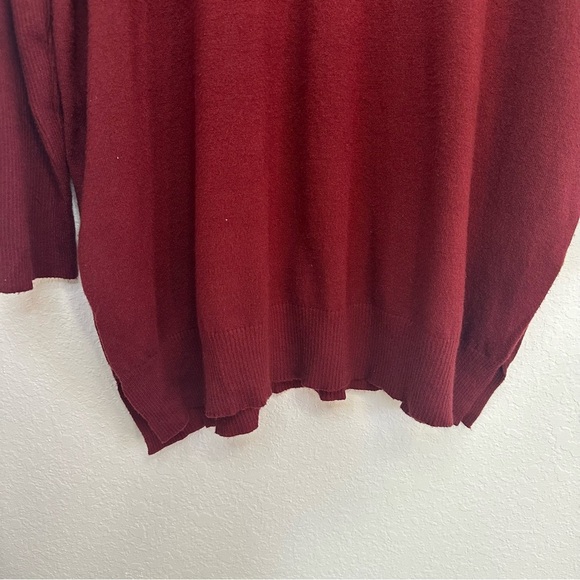 Burgundy Oversized Sweater Size 1X/2X Curve Market - Picture 4 of 8